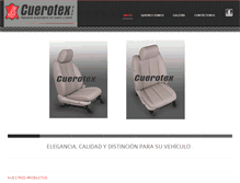 Tablet Screenshot of cuerotex.com